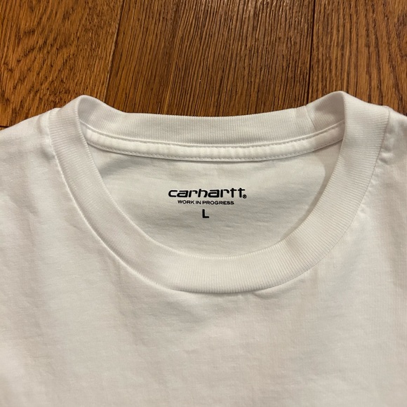 Carhartt WIP Large White t-shirt embroidered gold logo - Picture 5 of 5